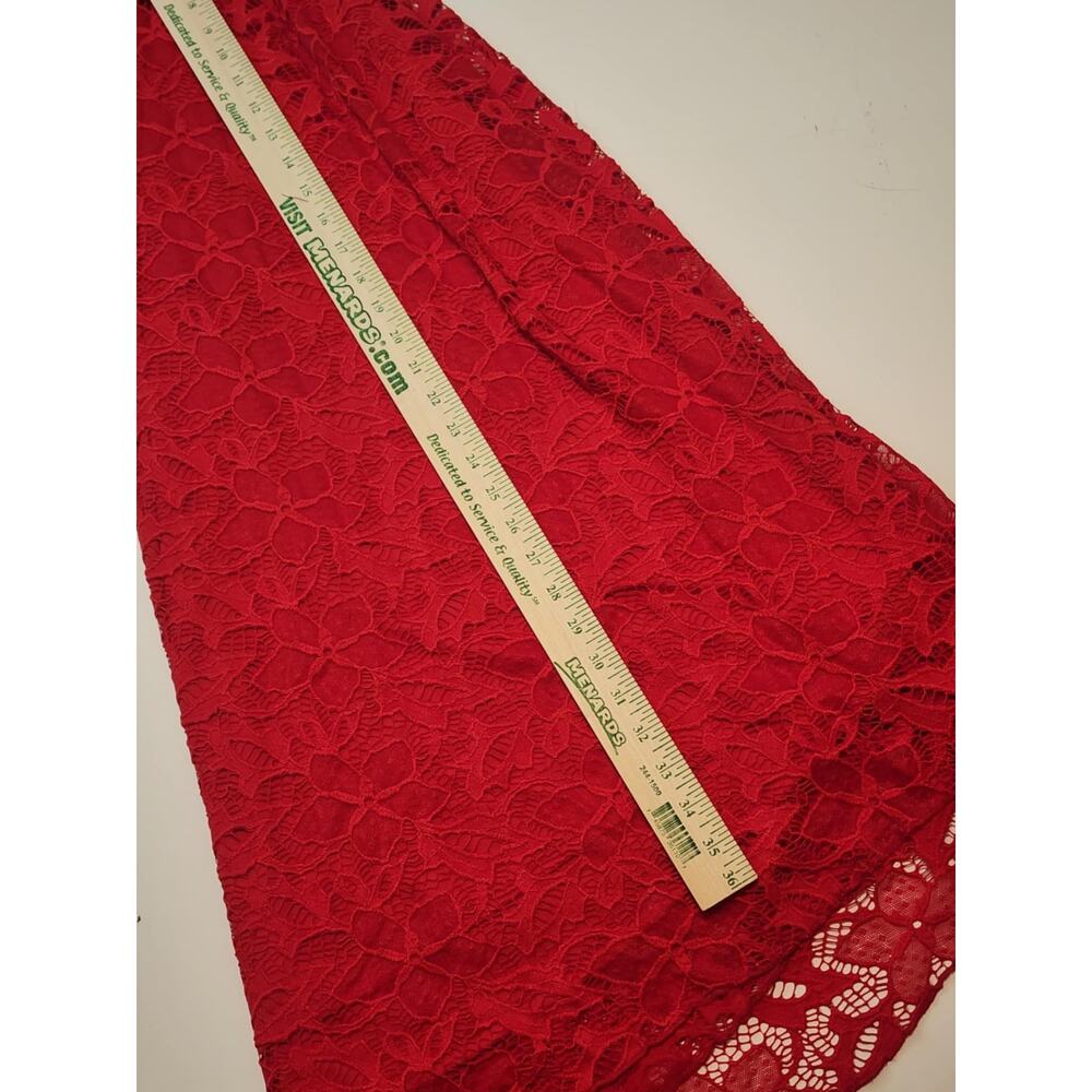 LulaRoe Lucy Skirt, Small, Red/Blue, Lace Overlay NWT - Picture 5 of 5